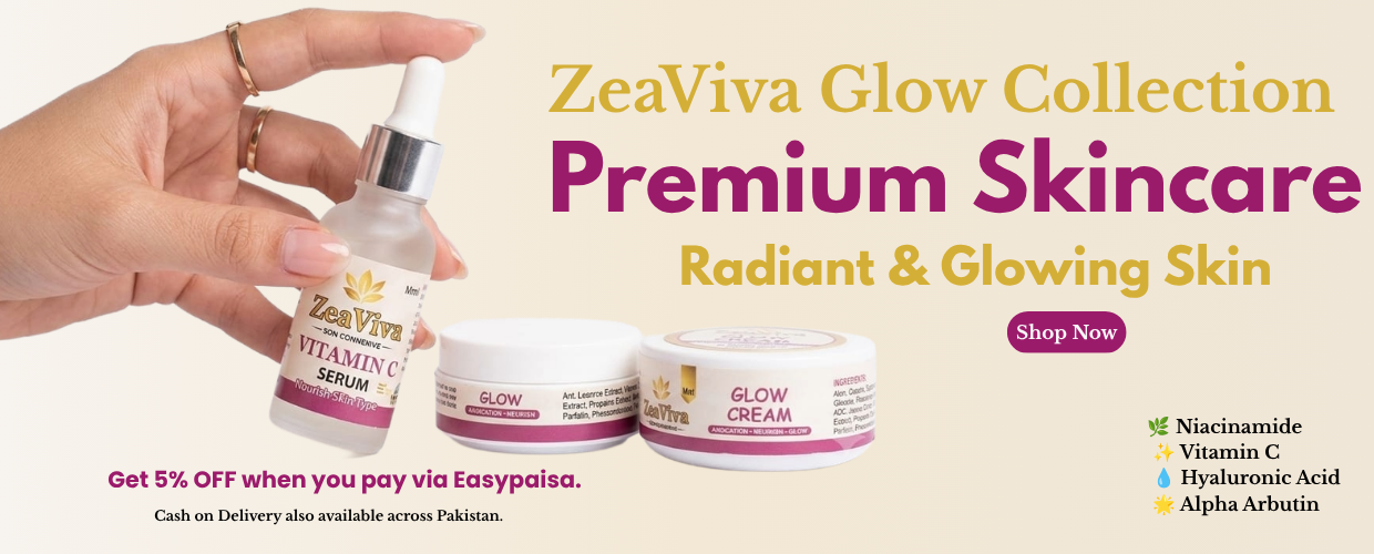 Zeaviva Glow Cream & Vitamin C Serum Banner
